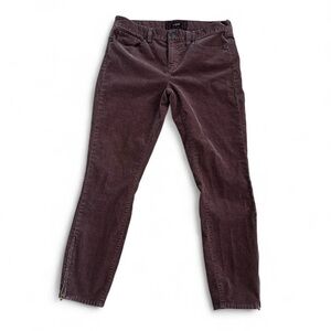 J.Crew maroon corduroy straight leg pants